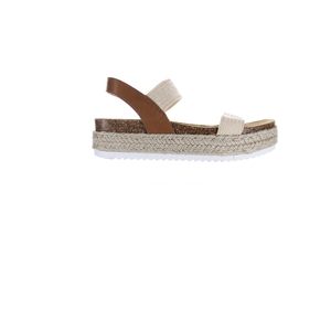 Steve Madden Womens Jaklin Natural Raffia Espadrilles Size 9 Medium (B  M)